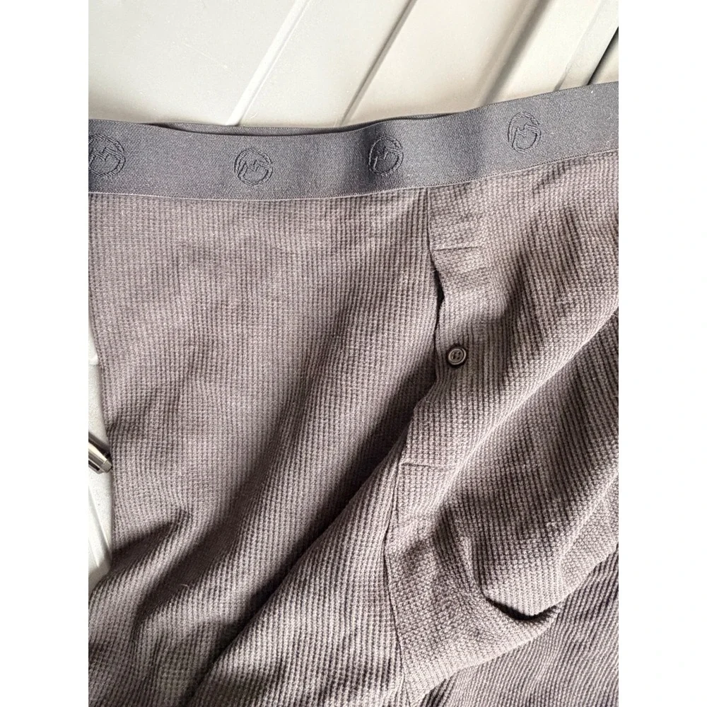 Magellan Outdoors Mens Thermal Base Layer Pants Black Waffle Knit 2XL Long Johns